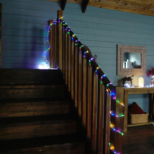 Светодиодная гирлянда Feron CL587 линейная Мини Дюралайт мультиколор с контроллером, 15м, c питанием от сети 220V фото 3