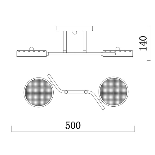 Потолочный светильник Escada 10273/2 LED*24W Champagne gold фото 2