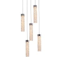 Подвесной светильник MD24030028-5A chrome/clear