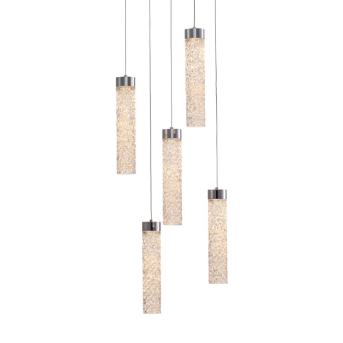 Подвесной светильник MD24030028-5A chrome/clear Подвесной светильник MD24030028-5A chrome/clear