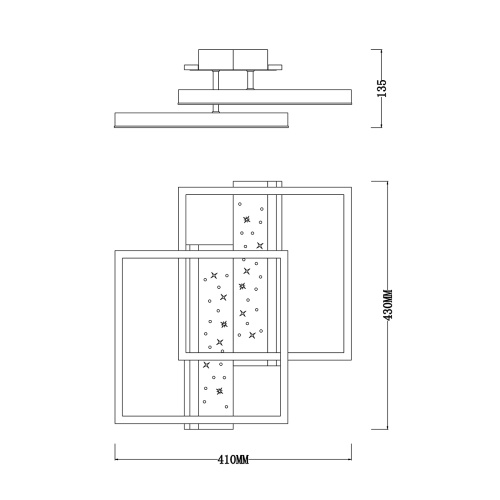 Потолочный светильник Escada 10215/2 LED*90W White/Black фото 2