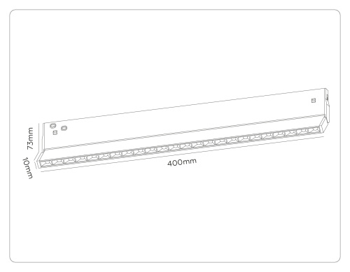 Трековый линейный светильник DIP-3CCT 3000-6000K 20Вт 38° фото 5