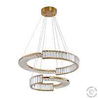 Люстра хрустальная подвесная латунь LED 60Вт D60см Zortes Moi ZRS.1201.02