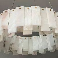 Люстра Cloyd HERCULANUM-D C18 / Ø80 см - алебастр - латунь (арт.12361)