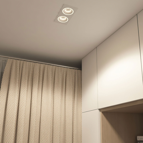 DK2062-WH Встраиваемый светильник, IP 20, до 15 Вт, GU10, LED, белый, алюминий фото 6