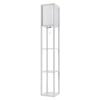 8089/1F COMFI LN26 459 белый, дерево/текстиль Торшер Е27 1*60W 220V PRACTIC