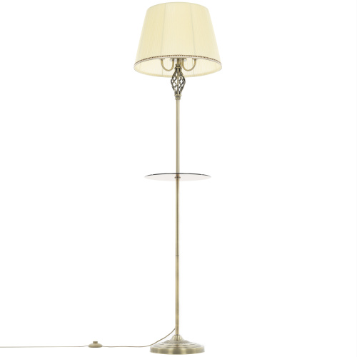 Citilux Вена CL402933T Торшер бронза со столиком и кремовым абажуром фото 3 Citilux Вена CL402933T Торшер бронза со столиком и кремовым абажуром фото 3