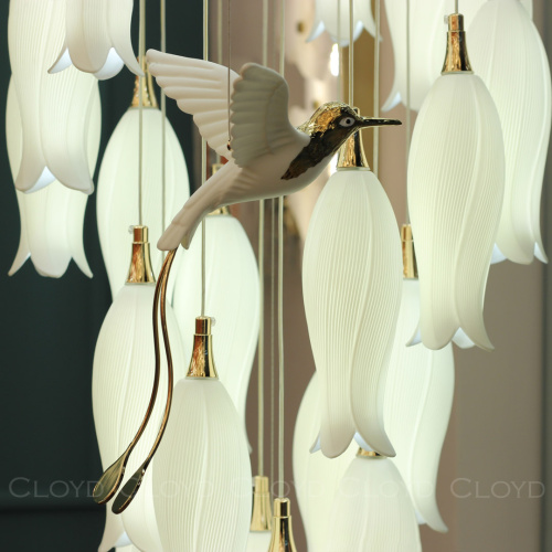 Люстра Cloyd ARGANA C60 / выс. 293 см - керамика - E14 - белый (арт.11240) фото 3 Люстра Cloyd ARGANA C60 / выс. 293 см - керамика - E14 - белый (арт.11240) фото 3