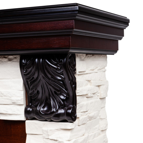 Каминокомплект DUBLIN LUX/ДУБЛИН ЛЮКС Античный дуб с очагом Электроочаг MAJESTIC LUX/МАДЖЕСТИК фото 4