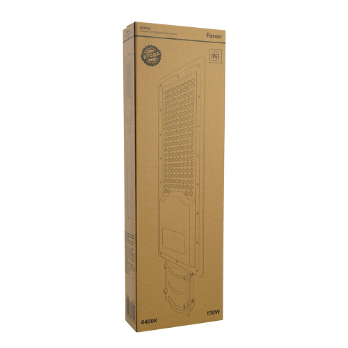Светодиодный уличный консольный светильник Feron SP3036 150W 6400K 230V, серый фото 6