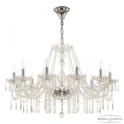 Люстра хрустальная 104/12/300 Ni Bohemia Ivele Crystal (Богемия Ивеле Кристалл)