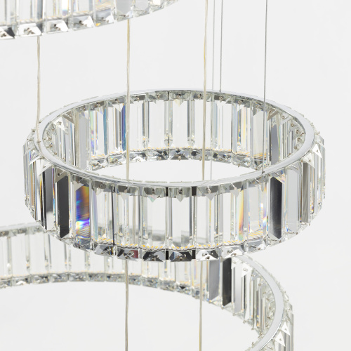 Citilux Чезаре CL338661 LED Люстра хрустальная с пультом Хром фото 8