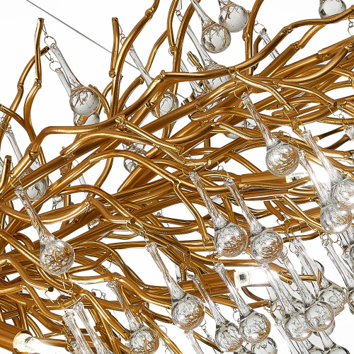 SL1651.203.15 Люстра подвесная ST-Luce Золотистый/Золотистый G9 15*5W ANZIO фото 2