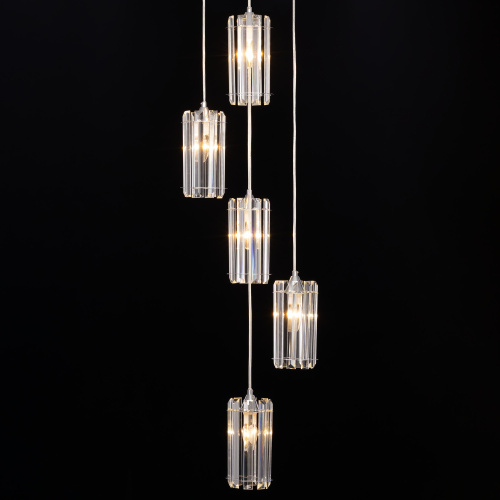 Citilux Джейн CL306051 Хрустальный подвесной светильник Хром фото 4 Citilux Джейн CL306051 Хрустальный подвесной светильник Хром фото 4