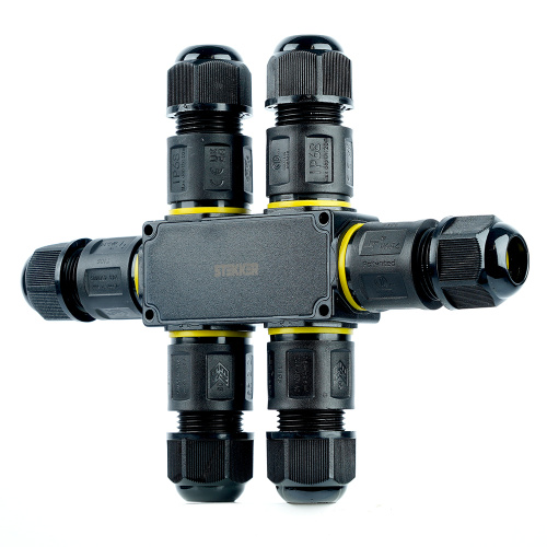 Соединитель-коннектор для проводов S 3-контактный LD559 STEKKER, водонепрониц. пружинный контакт фото 2