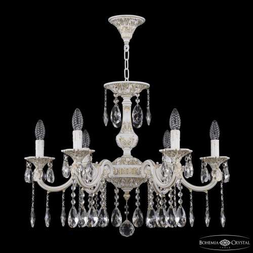 Люстра с хрустальными подвесками AL78101/6/210 A WMG Bohemia Ivele Crystal (Богемия Ивеле Кристалл)