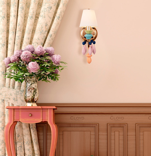 Бра Cloyd LOTTIE-A W1 - цветная керамика (арт.20292) Бра Cloyd LOTTIE-A W1 - цветная керамика (арт.20292)