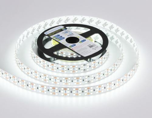 Светодиодная лента трехрядная 24В 2835 324Led 26Вт/м 6500K IP20 5м фото 3