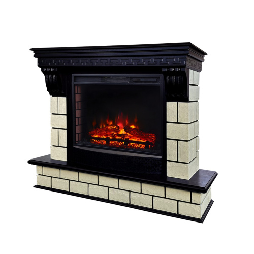Электрокамин RealFlame Castle 25,5 AO античный дуб с очагом Sparta 25,5 LED фото 2 Электрокамин RealFlame Castle 25,5 AO античный дуб с очагом Sparta 25,5 LED фото 2