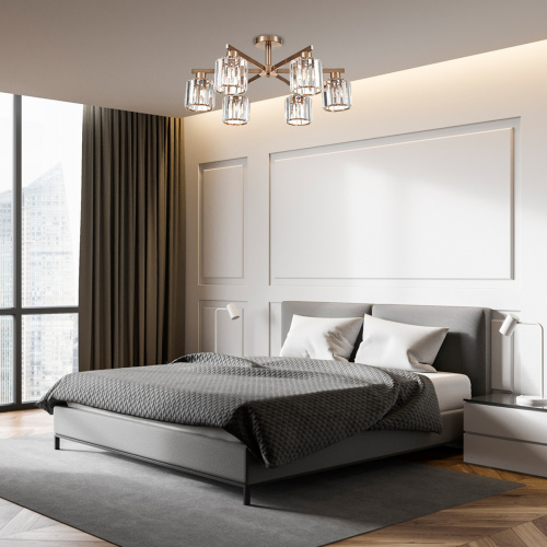 Потолочный светильник Escada 692/6P E27*60W Сopper фото 2 Потолочный светильник Escada 692/6P E27*60W Сopper фото 2