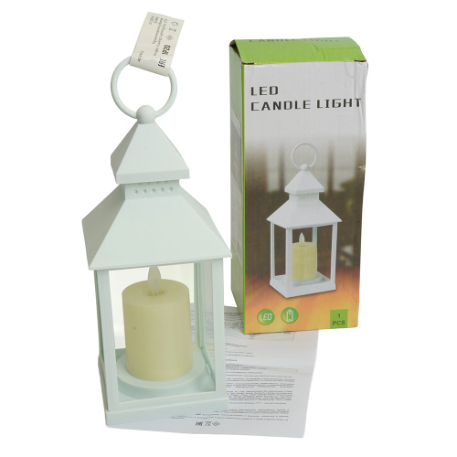 Световая фигура Свеча "Волшебный фонарь" 1LED 2700K, батарейки 3*ААА, 22см, белый, LT133 фото 9