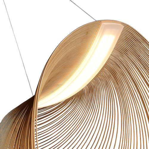 SL6900.503.32 Светильник подвесной ST-Luce Белый/Древесный LED 1*32W 4000K FOSSIL фото 2