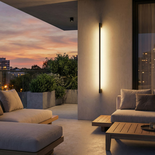 Уличный настенный поворотный светильник Argos 3000K черный 35121/D черный фото 3