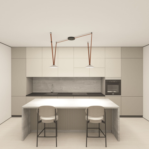 DK5564-WH+BK Cветильник для трека-ремня Belty, серия Flow, со светодиодом, D300*H71мм, 48V DC, 20W, RA90, 120°, 4000K, IP20, белый с черным, алюминий фото 6 DK5564-WH+BK Cветильник для трека-ремня Belty, серия Flow, со светодиодом, D300*H71мм, 48V DC, 20W, RA90, 120°, 4000K, IP20, белый с черным, алюминий фото 6