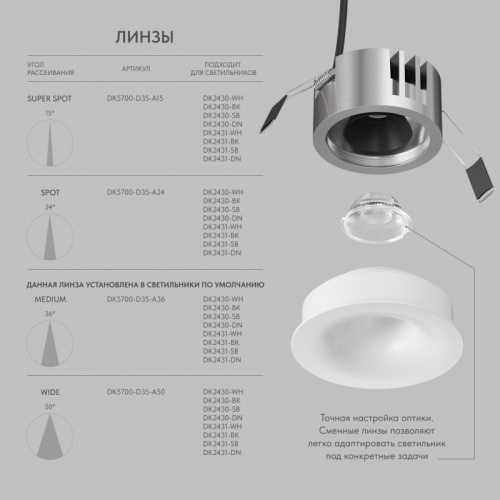 Встраиваемый светильник Denkirs SHINE GLOW | ШАЙН ГЛОУ DK2430-WH фото 3 Встраиваемый светильник Denkirs SHINE GLOW | ШАЙН ГЛОУ DK2430-WH фото 3