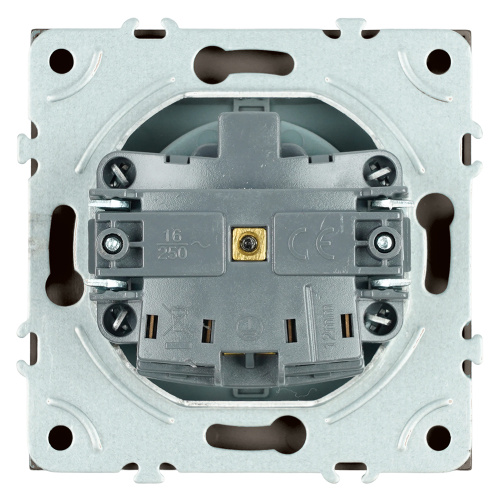Розетка 1-местная с крышкой с защ. штор, STEKKER, с/з, IP42, 250В, 16А, серия Эмили, RST16-5112-09, антрацит, soft touch фото 9