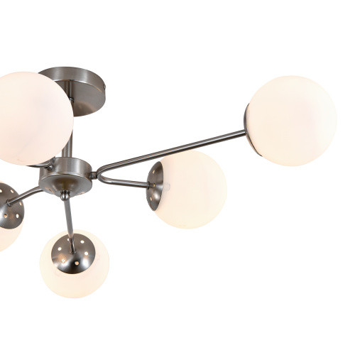 Светильник на штанге 150008/6R E27*60W Satin nickel фото 3