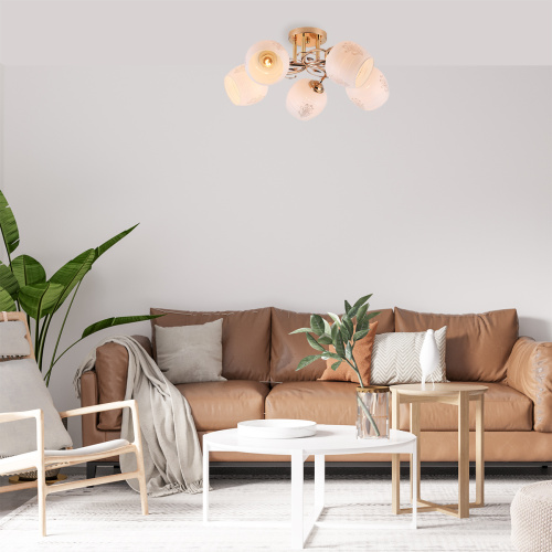 Потолочный светильник Escada 1121/5PL E27*40W Gold фото 3 Потолочный светильник Escada 1121/5PL E27*40W Gold фото 3