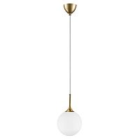 813022 Подвес GLOBO 1х40W E14 золото/белый
