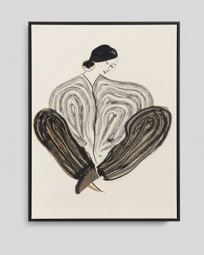 Жикле на холсте "Striped lady" фото 2