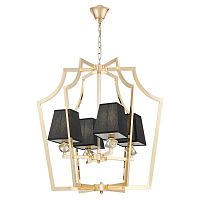 Подвесная люстра Lumina Deco Montero LDP 1249-4 GD+BK