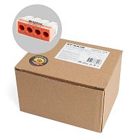 Клемма монтажная 4-проводная STEKKER  для 1-жильного проводника, LD773-174