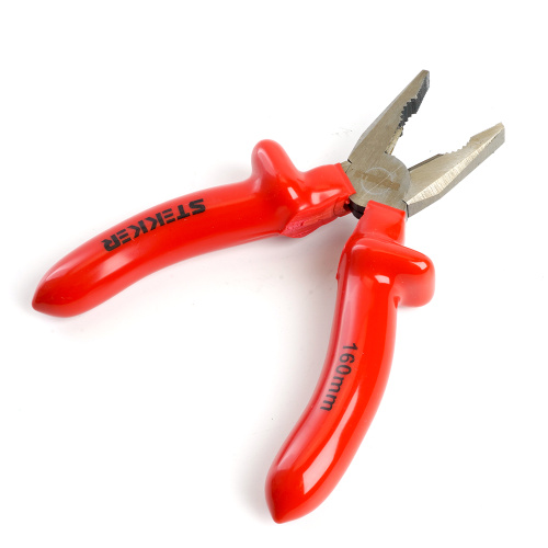 Плоскогубцы комбинированные диэлектрические STEKKER,  160мм, PLE1-160-S фото 3