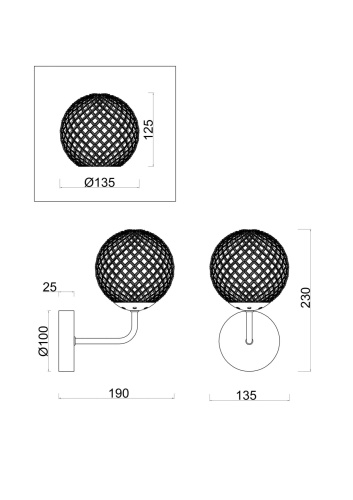 Настенный светильник (бра) Freya FR8016WL-01BBS фото 2 Настенный светильник (бра) Freya FR8016WL-01BBS фото 2