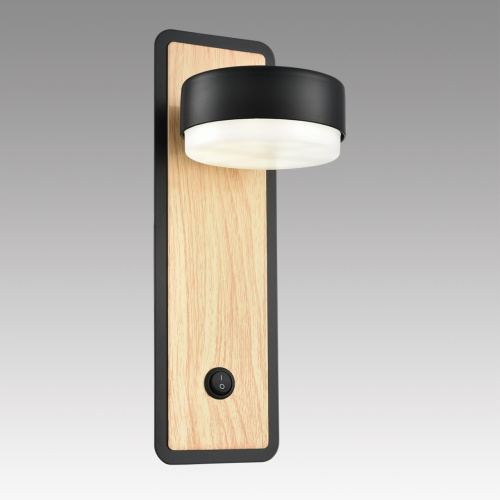 8264/1W COMFI LN26 432 металл, черный/дерево Бра GX53 LED 1*7W 220V LELAND фото 5 8264/1W COMFI LN26 432 металл, черный/дерево Бра GX53 LED 1*7W 220V LELAND фото 5