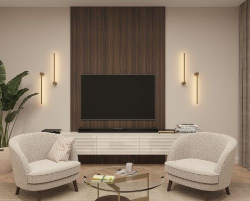 DK5010-SG Бра 600 мм, 3000К, IP20, 5 Вт, матовое золото фото 5