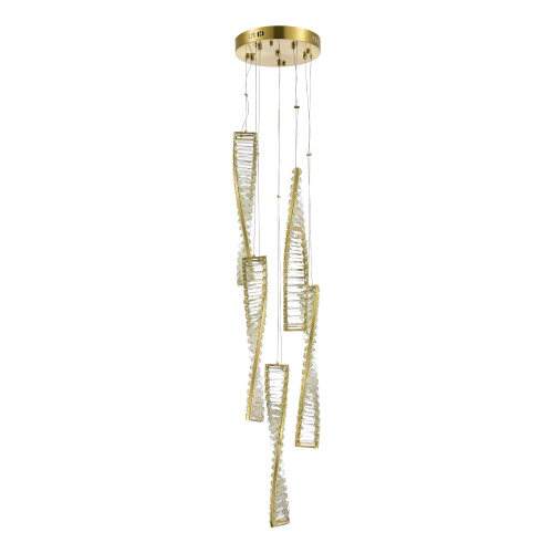 SL6205.303.05 Светильник подвесной ST-Luce Латунь/Прозрачный LED 1*55W 4000K ELICA фото 4