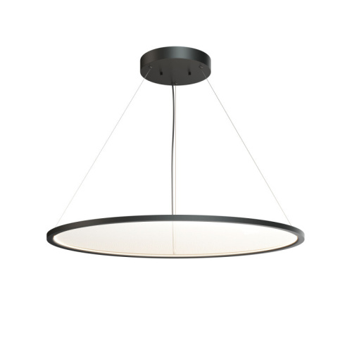 Подвесной светильник горизонтальный VEIL, 80 Вт, ?1000?В1500 мм, LED 2700-6000K, IP20, пульт Д/У (в комплекте), черный, алюминий, акрил фото 2