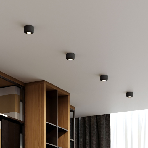 Светильник потолочный светодиодный 7W 4000K чёрный 25088/LED фото 3