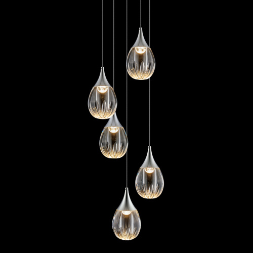 Подвесной светильник MD24001004-5A chrome/clear фото 2 Подвесной светильник MD24001004-5A chrome/clear фото 2