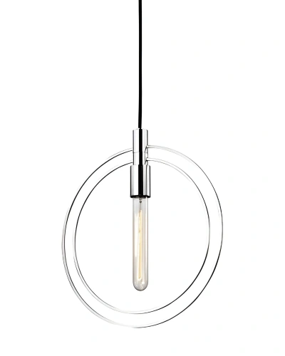 Серебряный потолочный светильник "Бекки"