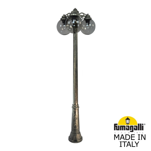 Fumagalli Садово-парковый фонарь FUMAGALLI RICU BISSO/G250 3L DN G25.157.S30.BZE27DN