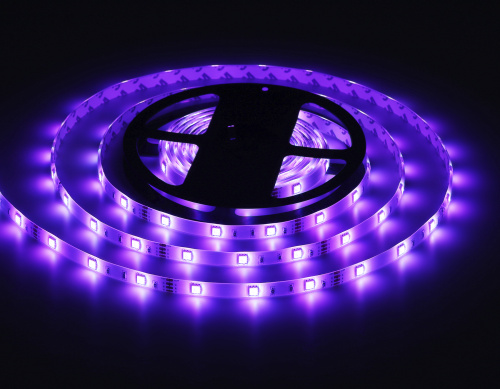 Комплект светодиодной ленты 12В 5050 30Led 7.2Вт/м Цветная RGB IP65 5м фото 5 Комплект светодиодной ленты 12В 5050 30Led 7.2Вт/м Цветная RGB IP65 5м фото 5