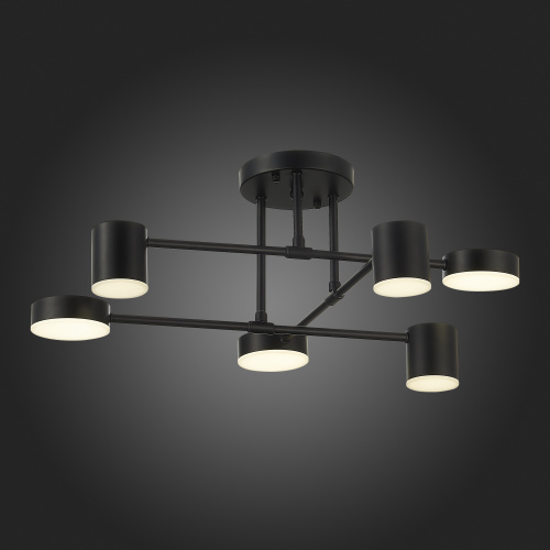 SLE201042-06 Светильник потолочный Черный/Черный LED 6*7W 4000K NOBEL фото 11