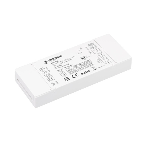 Диммер Arlight INTELLIGENT SMART-PWM-102-72-SH-PS-SUF (12-48V, 2x7A, 2.4G) 050444 Диммер Arlight INTELLIGENT SMART-PWM-102-72-SH-PS-SUF (12-48V, 2x7A, 2.4G) 050444