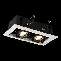 ST250.548.02 Св-к встр. Черный GU10 2*50W  L245xW126xH70 220V Без ламп Встраиваемые светильники
